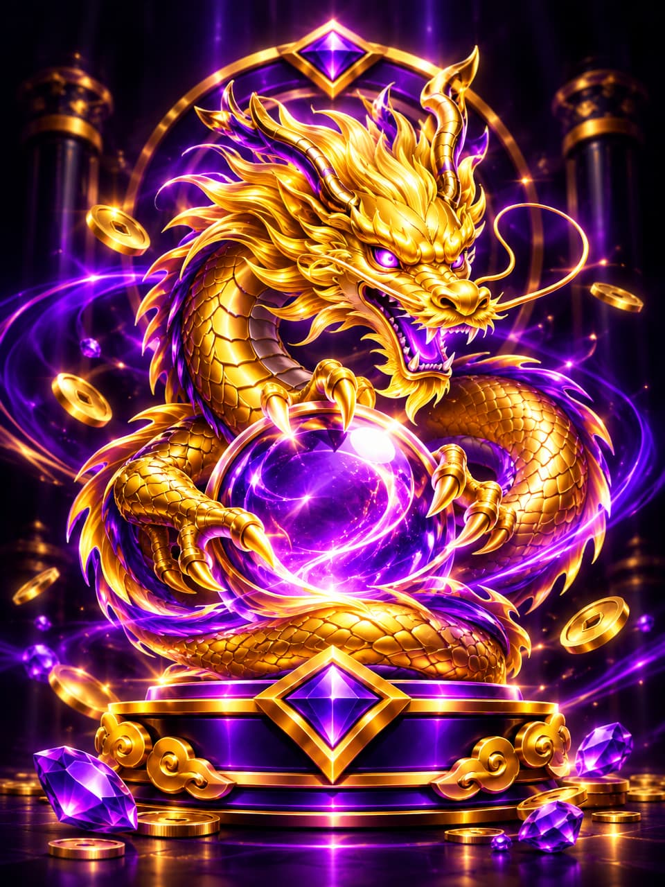 ภาพเกม Golden Dragon ที่ออกแบบใหม่สำหรับ xo789 - เอ็กโอ789